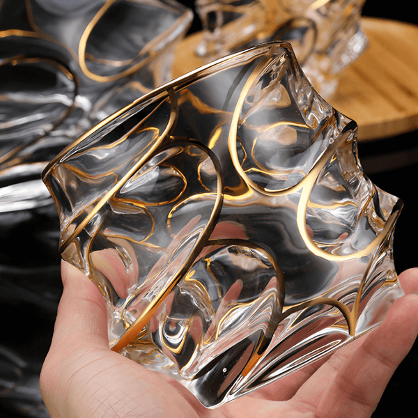 Arashi Gold Japanese Crystal - Whisky Glass