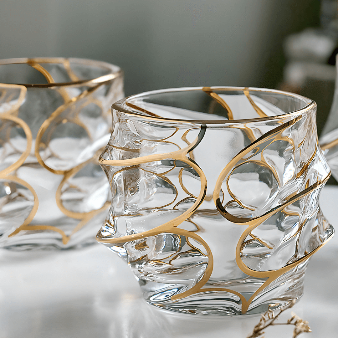 Arashi Gold Japanese Crystal - Whisky Glass