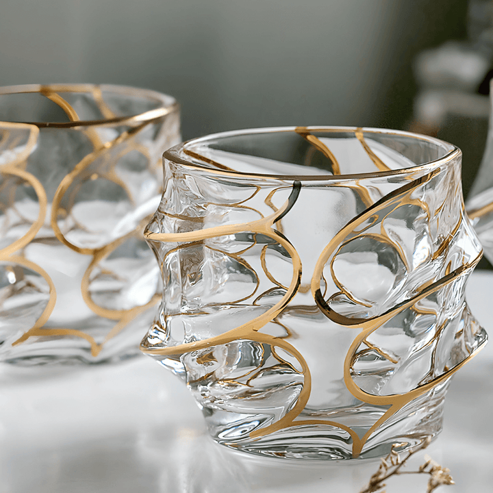 Arashi Gold Japanese Crystal - Whisky Glass