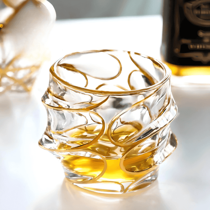 Arashi Gold Japanese Crystal - Whisky Glass