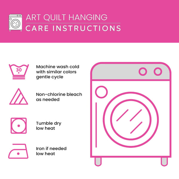 Ancient Roar Art Quilt Hanging