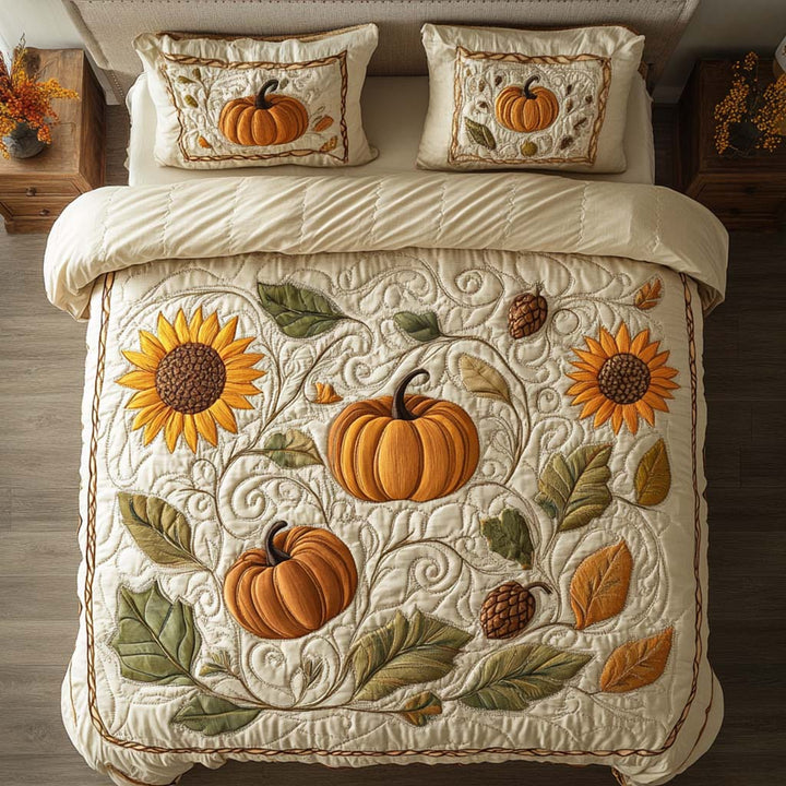 Autumn 3-Piece Quilted Bedding Set