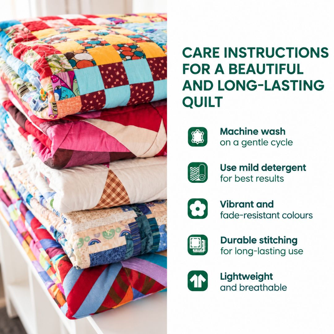 Care instructions for a beautiful and long-lasting quilt