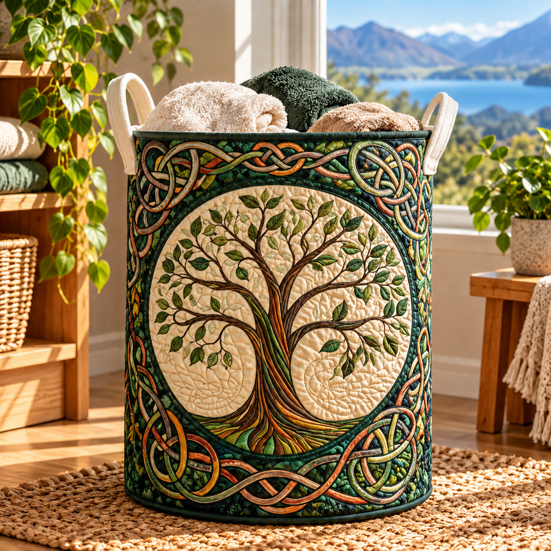 Eternal Roots Laundry Basket