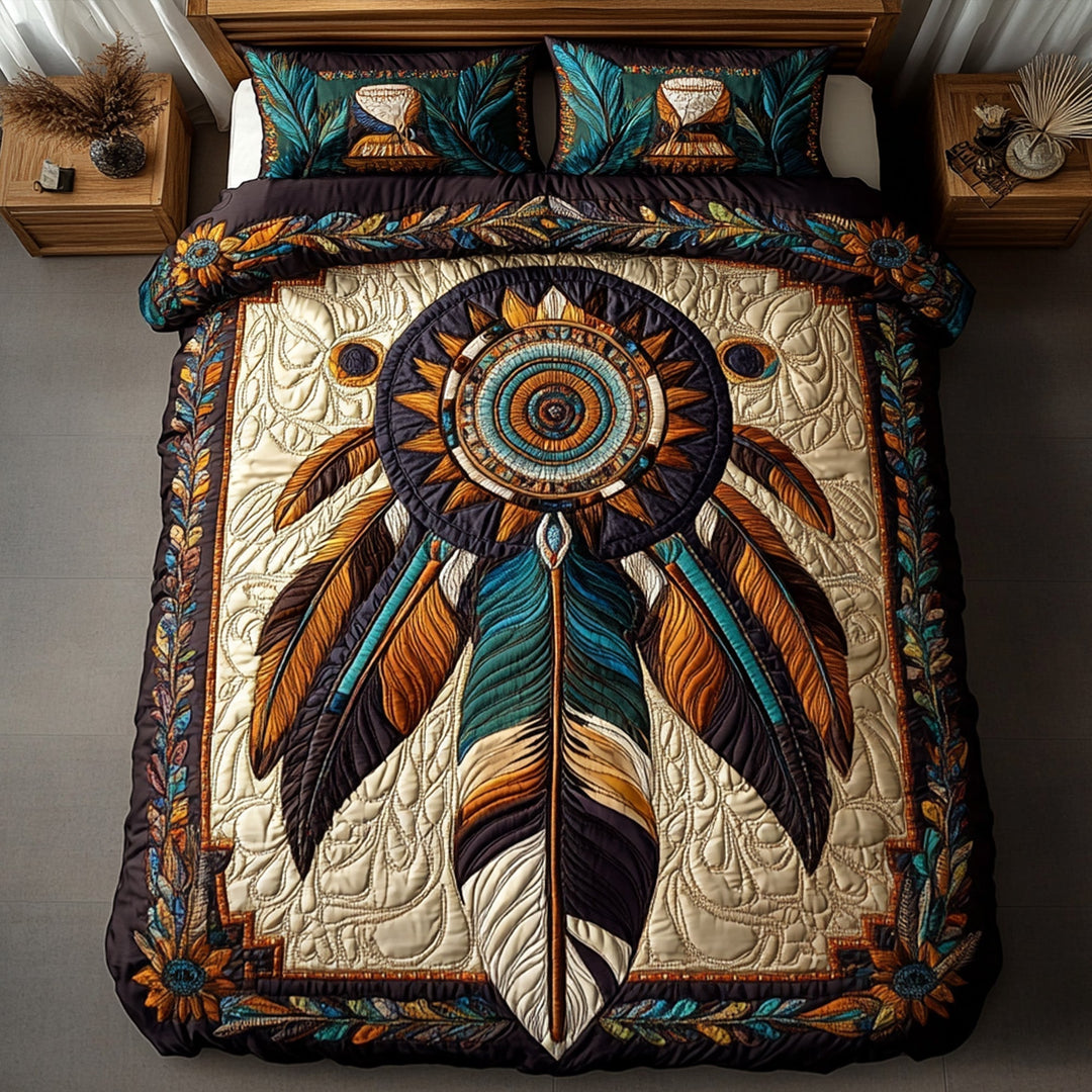Dreamcatcher 3-Piece Quilted Bedding Set
