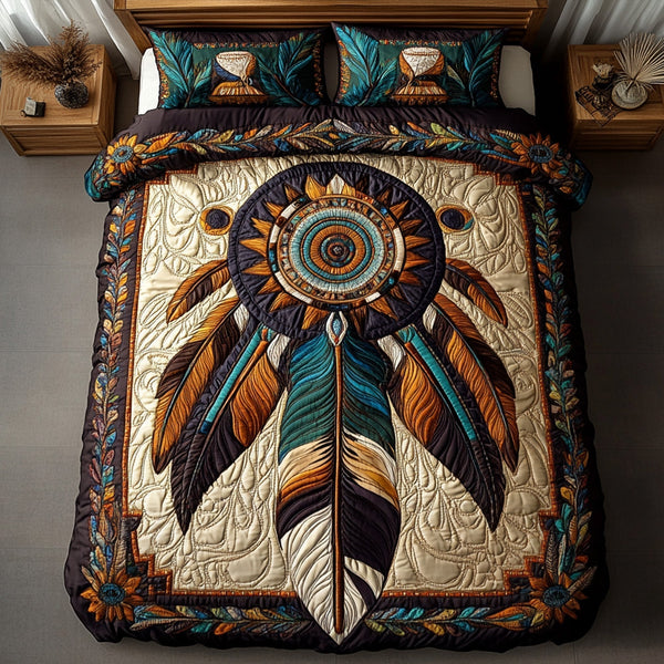 Dreamcatcher 3-Piece Quilted Bedding Set