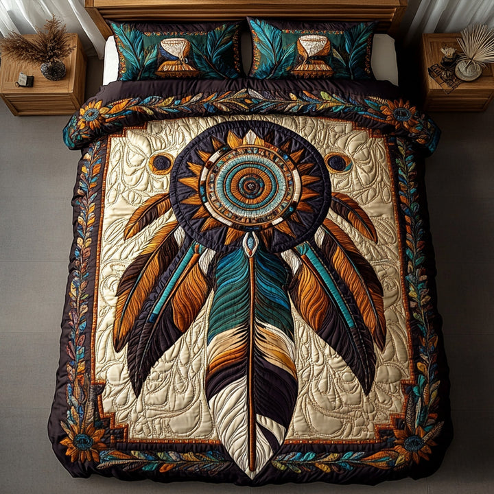 Dreamcatcher 3-Piece Quilted Bedding Set
