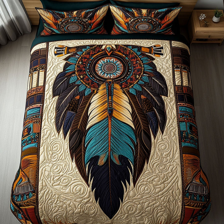 Dreamcatcher 3-Piece Quilted Bedding Set
