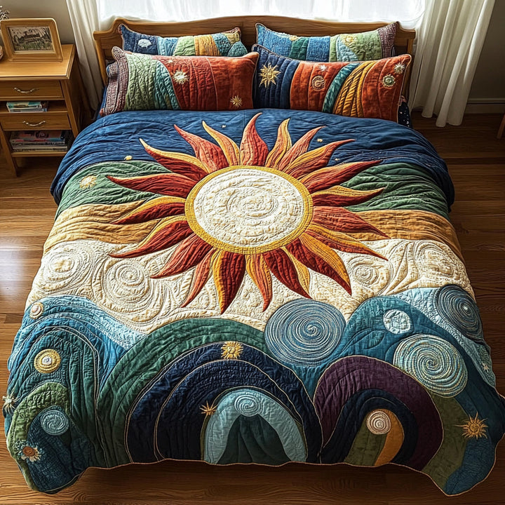 Sunshine 3-Piece Quilted Bedding Set