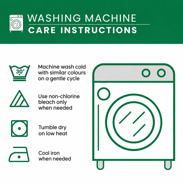 Washing machine care instructions