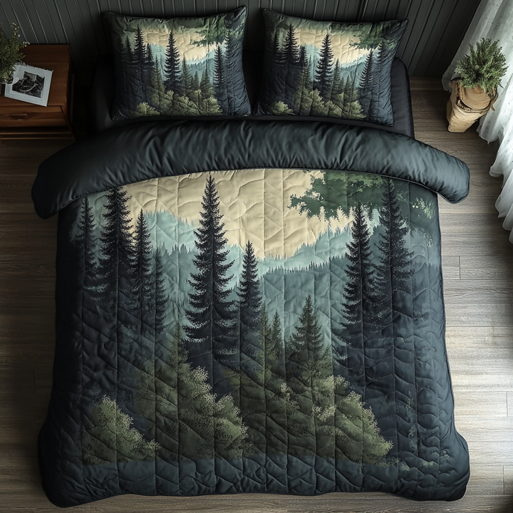Pine Haven 3-Piece Quilted Bedding Set
