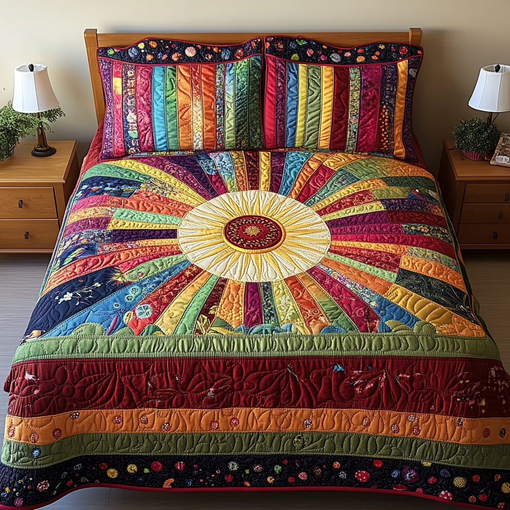 Sunshine 3-Piece Quilted Bedding Set
