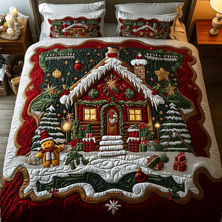 Cozy Cottage 3-Piece Quilted Bedding Set