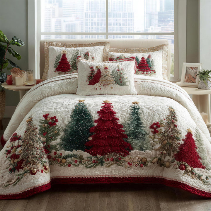 Frosted Wonder 3-Piece Quilted Bedding Set