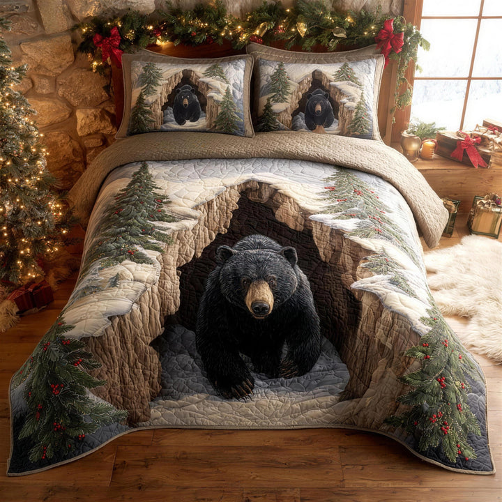 Holiday Den 3-Piece Quilted Bedding Set