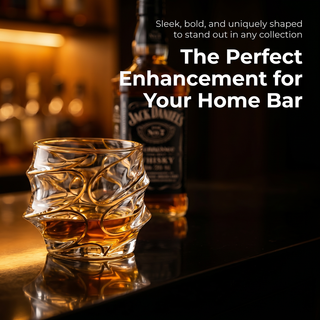 Arashi Gold Japanese Crystal - Whisky Glass